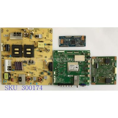 KIT DE TARJETAS PARA TV HITACHI / MAIN CBPFTXCCB01K076 / 715G5538-M0A-001-005X / FUENTE ADTVC2419XH2 / 715G5345-P01-002-003M / T-CON 5555T02C01 / 55T02-C07 / LED DRIVER 5555T02D01 / V341-201 / V341-202 / PANEL T550HVN01.1 / MODELO LE55U516